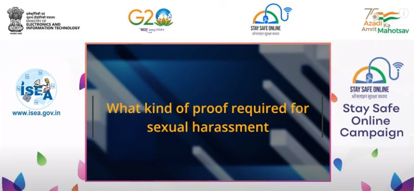 Case Study - What are proof required for sexual harassment
