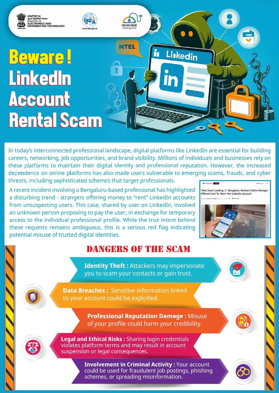 LinkedIn Account Rental Scam